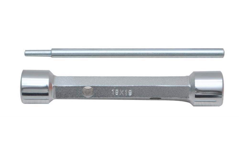 Hexagonal Solid Box Spanner, Carbon Steel with Tommy Bar